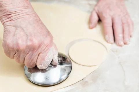 Preparation of dumplings Stock Photos