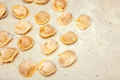 Preparation of dumplings Stock Photos