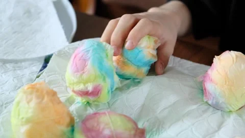 Preparation for easter. Easter eggs in preparation. Stock Footage 269496975