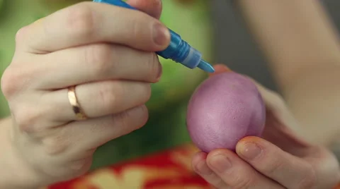 Preparation of easter eggs, the feast of the passover Stock Footage 61628235