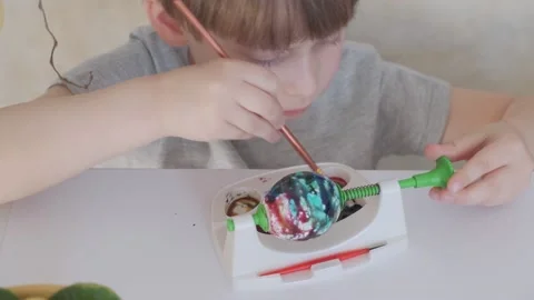 Preparation for Easter. Painting with hands inside. Stock Footage 149870958