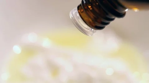 Preparation of face cream Stock Footage 71796372