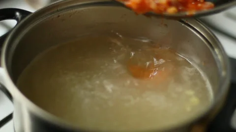 Preparation of the first meal Stock Footage 31869843