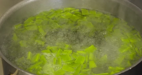 Preparation flat Beans Video stock 89397373