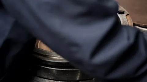 Preparation forms for baking rubber products Stock Footage 39974707