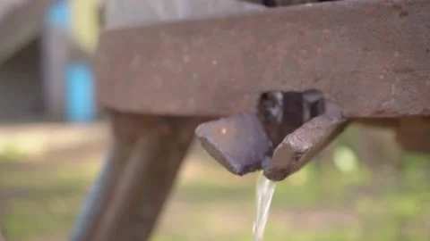 Preparation of fresh apple juice with an old fruit press. Close up squeezing of Stock Footage 167701721