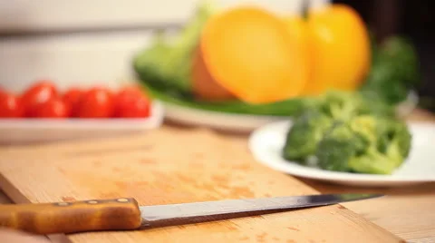 Preparation of fresh broccoli 스톡 동영상 58243395