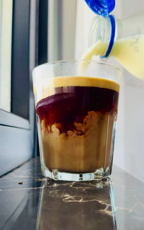 Preparation of fresh cappuccino Stock Footage 335797896