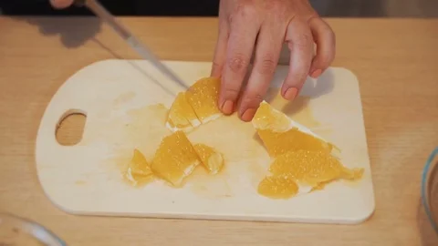 Preparation of fruit salad Stock Footage 81906036