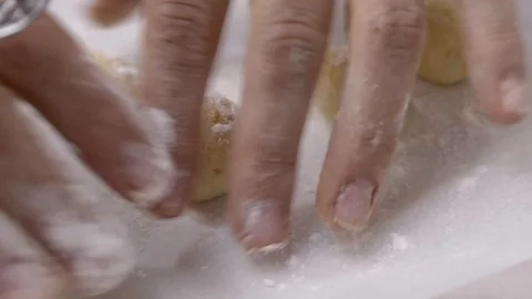 Preparation of gnocchi Stock Footage 93731023