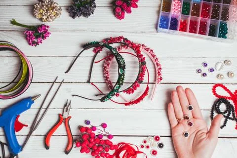 Preparation for handmading Stock Photos