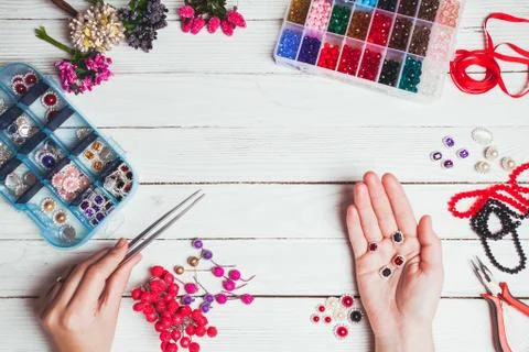 Preparation for handmading Stock Photos