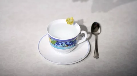 Preparation of the herbal tea Stock Footage 45925203