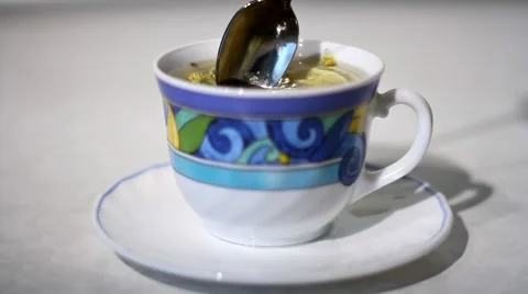 Preparation of the herbal tea Stock Footage 45925219