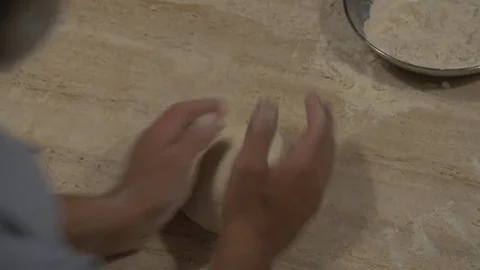 Preparation of the homemade bread Stock Footage 71507654