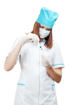 Preparation for injection Stock Photos