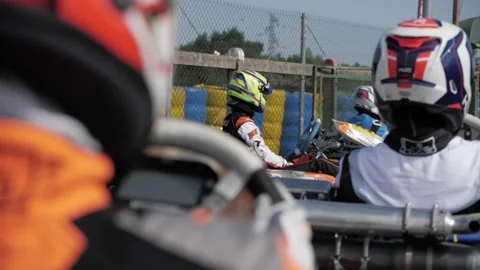 Preparation karting race Stock-Footage 220935334