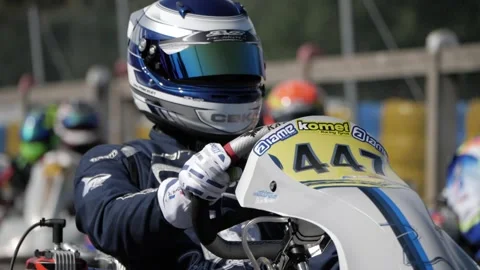 Preparation karting race Stock-Footage 220935774
