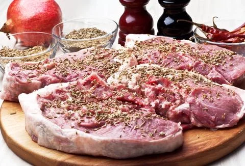 Preparation of lamb Stock Photos