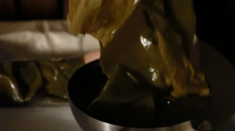 Preparation of laminaria algae to the procedure Stock Footage 61492125