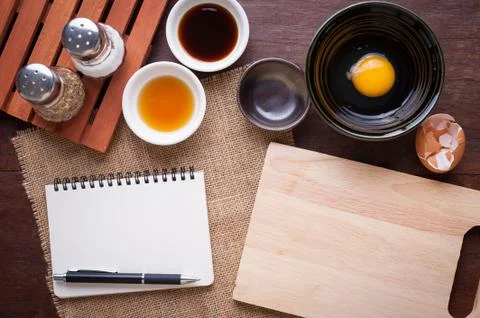 Preparation for making deep fried pork Stock Photos