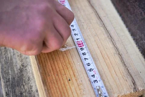 Preparation of material for foundation formwork Stock Photos