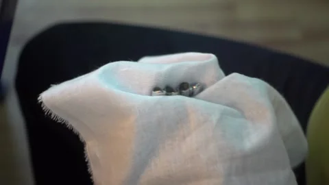 Preparation of Metallic Dental Prostheses for Ionic-Plasma Deposition Stock Footage 91666523