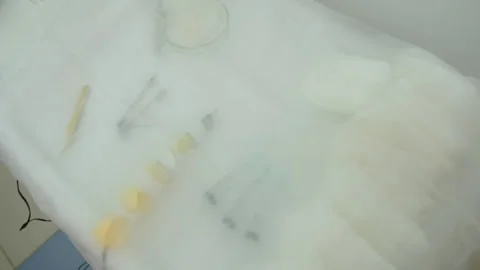 Preparation of operating room for surgeon operation in hospital. Stock Footage 311877137