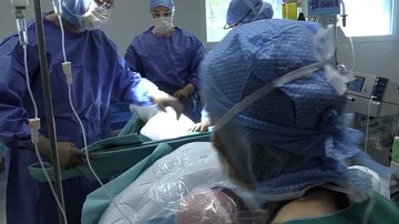 Preparation of the operation on the patient Stock Footage 85935405