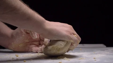 Preparation of pasta dough. Slow motion Видео 103309287