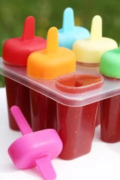 Preparation of popsicles Stock Photos