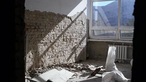 Preparation of the premises for renovation Video stock 152008212