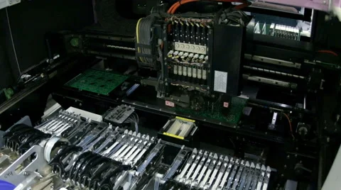 Preparation of printed circuit boards on the machine with the software. Stock Footage 61787305