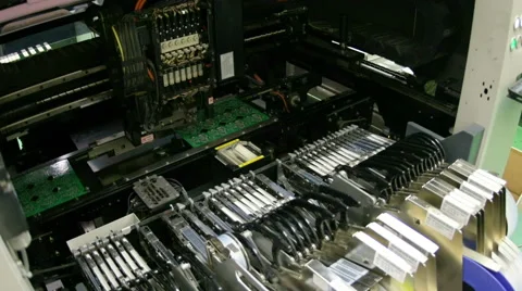 Preparation of printed circuit boards on the machine with the software. Stock Footage 61787348