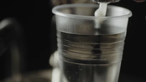 Preparation process for making soft shadows on tattoo, close up. Stock Footage 70793737