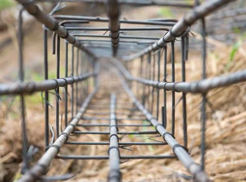 The preparation of the rebar Фото