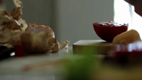 Preparation of the Salad Stock Footage 81686189