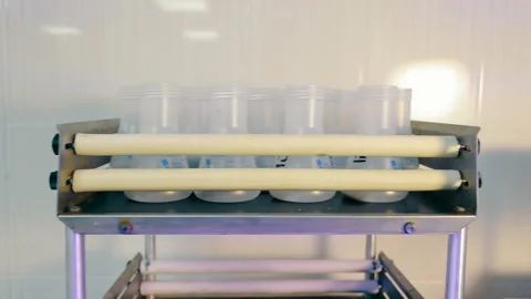Preparation of samples for analysis: mixing soil samples in the laboratory Stock Footage 234115296