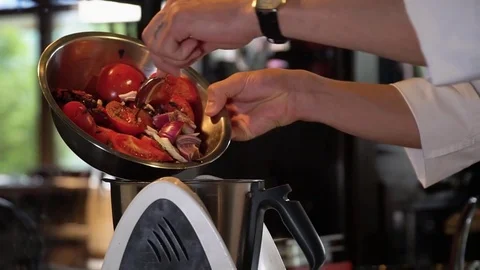 Preparation of sauce for a barbecue, steak Stock Footage 82282953