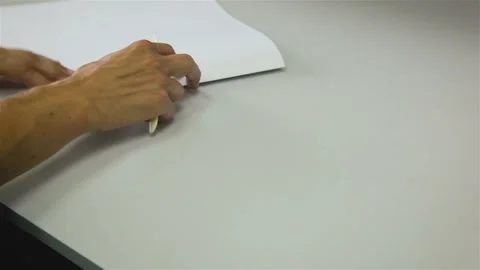 Preparation of sections for book production Stock Footage 100618730