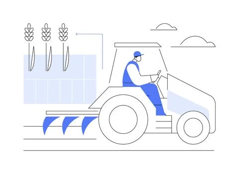 Preparation of soil isolated cartoon vector illustrations. Ilustración de archivo