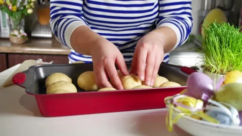 Preparation spring Easter holiday concept. Stock Footage 167218638