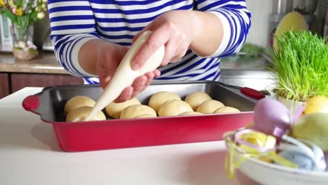 Preparation spring Easter holiday concept Stock Footage 167218715