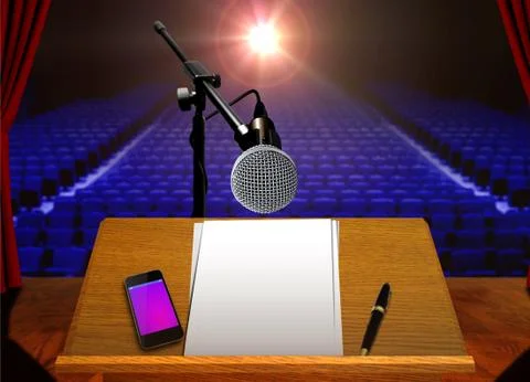 Preparation for stage presentation Stock Photos