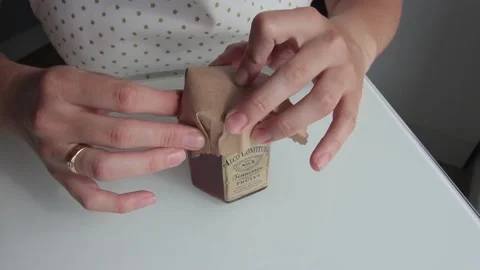 Preparation of strawberry jam Stock Footage 143699339