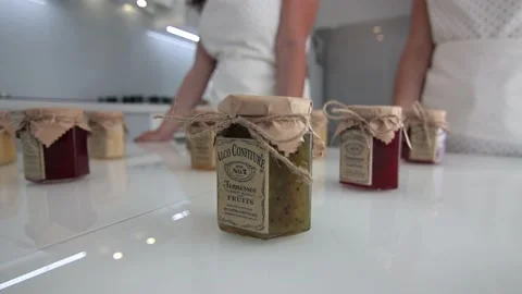 Preparation of strawberry jam Stock Footage 143702514