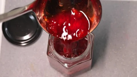 Preparation of strawberry jam Stock Footage 143703299