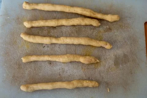 Preparation of struffoli 1. Foto stock