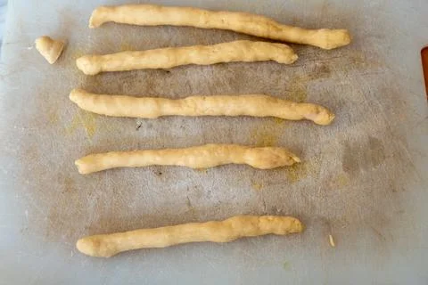 Preparation of struffoli 1. Foto stock