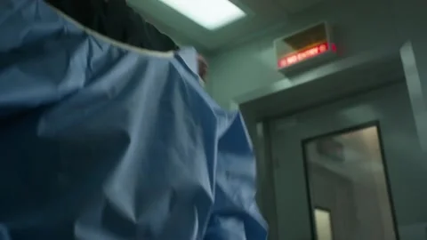 Preparation of the surgeon for surgery,  operation Stock Footage 141868119